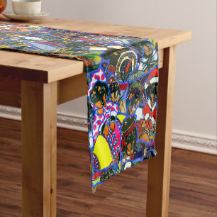  Dachshund  Cartoons Short Table Runner