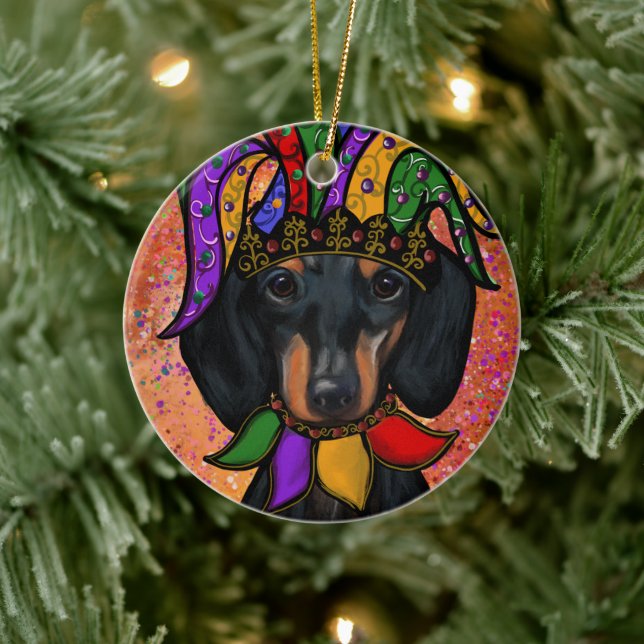 DACHSHUND              CERAMIC ORNAMENT (Tree)