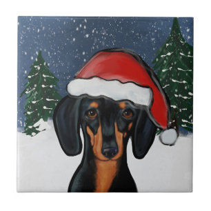 DACHSHUND CERAMIC TILE