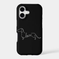Dachshund Chiweenie Wiener Dog Love Art Sketch