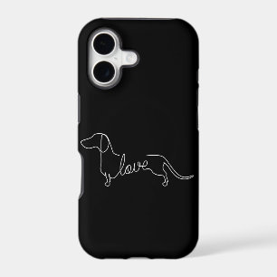 Dachshund Chiweenie Wiener Dog Love Art Sketch