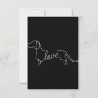 Dachshund Chiweenie Wiener Dog Love Art Sketch