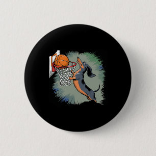 Dachshund Chiweenie Wiener Dog Playing Sketll Funn 6 Cm Round Badge