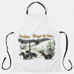 Dachshund Christmas Apron
