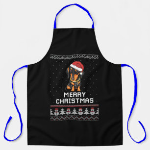 Dachshund Christmas Apron