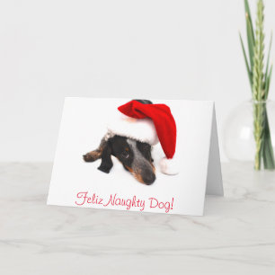 Dachshund Christmas Card