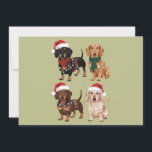 Dachshund Christmas Dog Mum Lover Xmas Gift Holiday Card<br><div class="desc">Dachshund Christmas Dog Mum Lover Xmas gift</div>