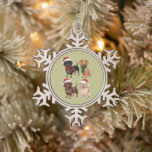 Dachshund Christmas Dog Mum Lover Xmas Gift Snowflake Pewter Christmas Ornament<br><div class="desc">Dachshund Christmas Dog Mum Lover Xmas gift</div>
