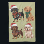 Dachshund Christmas Dog Mum Lover Xmas Gift Tea Towel<br><div class="desc">Dachshund Christmas Dog Mum Lover Xmas gift</div>