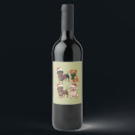 Dachshund Christmas Dog Mum Lover Xmas Gift Wine Label<br><div class="desc">Dachshund Christmas Dog Mum Lover Xmas gift</div>