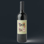 Dachshund Christmas Dog Mum Lover Xmas Gift Wine Label<br><div class="desc">Dachshund Christmas Dog Mum Lover Xmas gift</div>