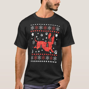 Dachshund Christmas Dog Pattern Dachshund Owner Pr T-Shirt