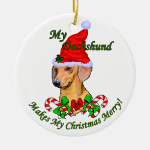 Dachshund Christmas Gifts Ornament