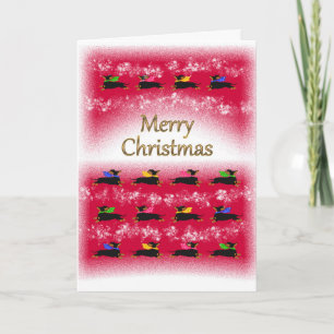 Dachshund Christmas Holiday Card
