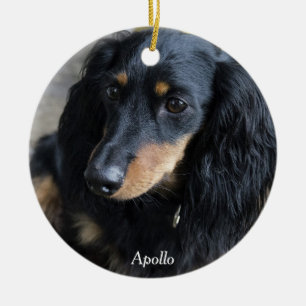 Dachshund Christmas Ornament Custom Photo