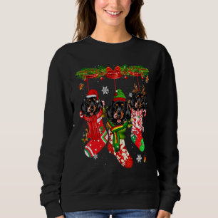 Dachshund Christmas Socks Costume Merry Xmas Sweatshirt