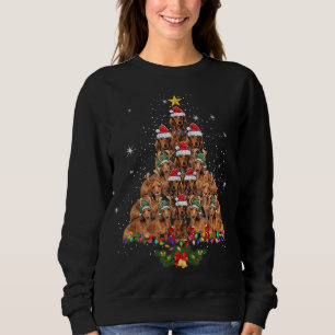Dachshund Christmas Tree Dog Xmas Lights Pyjamas F Sweatshirt