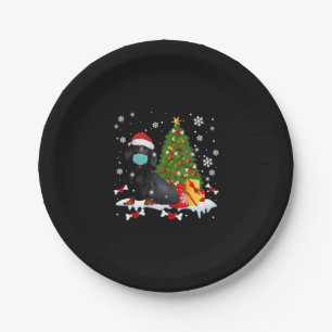 Dachshund Christmas Tree Funny Dog Paper Plate