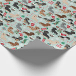 Dachshund Christmas Wrapping Paper<br><div class="desc">cute doxie wrapping paper,  dachshund wrapping paper,  doxie gift wrap,  christmas dog,  dog christmas christmas wrapping paper</div>