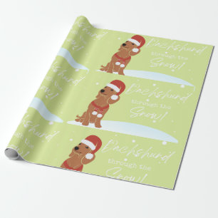 Dachshund Christmas wrapping paper