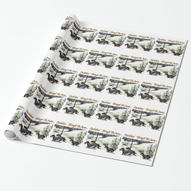 Dachshund Christmas Wrapping Paper