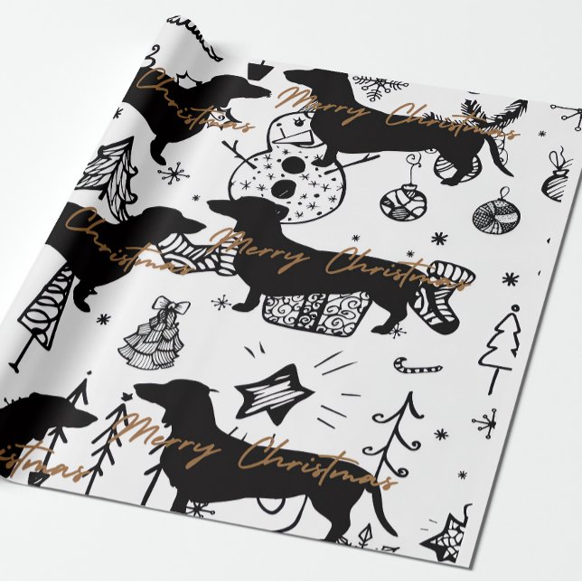 Dachshund christmas wrapping paper (Creator Uploaded)