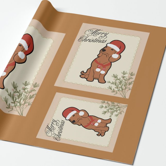 Dachshund christmas wrapping paper (Creator Uploaded)