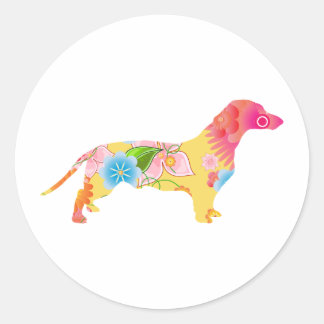 Dachshund Classic Round Sticker