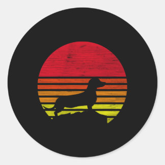 Dachshund Classic Round Sticker