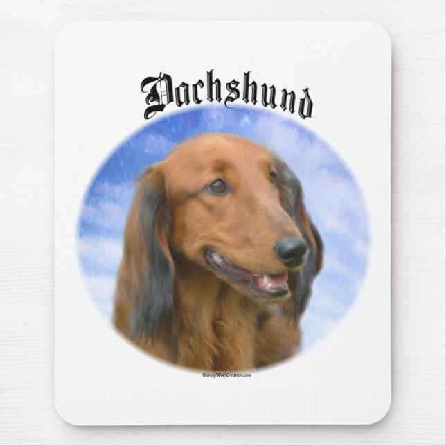 Dachshund Clouds Mouse Pad (Front)