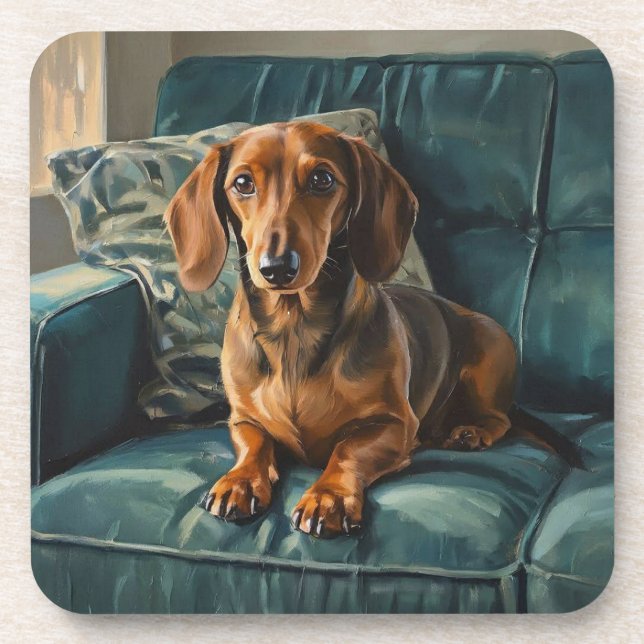 Dachshund Coaster (Front)