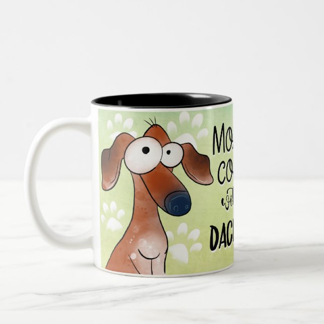 Dachshund Coffee Lover Mug (Left)