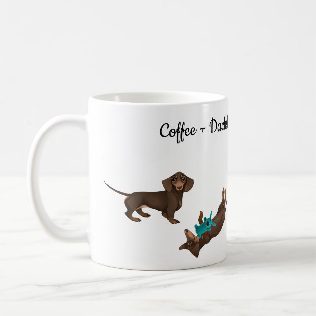 Dachshund Coffee Mug (Left)
