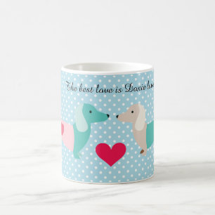 Dachshund Coffee Mug Doxie Valentine