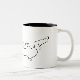 Dachshund Coffee Two-Tone Mug