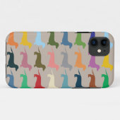 Dachshund colorful Iphone case (Back (Horizontal))