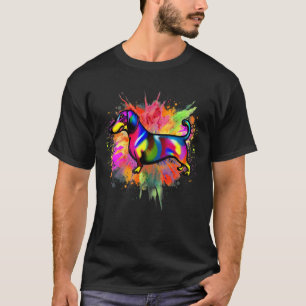 Dachshund Colorful Pop Weiner Dog Dachshund Breed T-Shirt