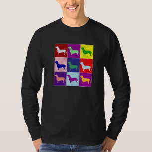 Dachshund Colour Pop Type Art Weiner Dog T-Shirt