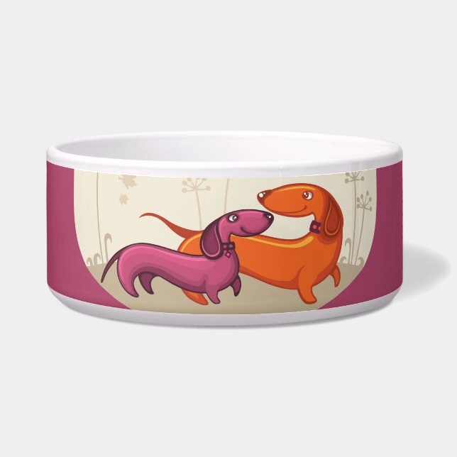 Dachshund Couple-Org/Pur (Front)