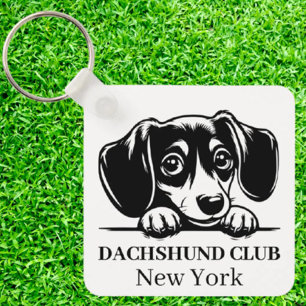 Dachshund Custom Club Theme keychain