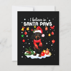 Dachshund Cute Christmas Card