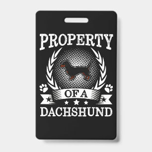 Dachshund Cute Dog ID Badge