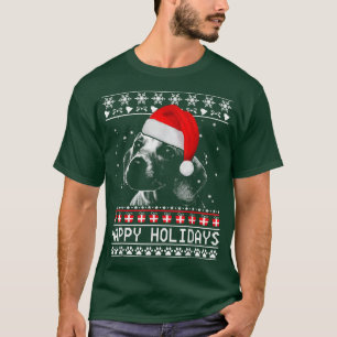 Dachshund Cute Happy Holidays Christmas Dog Lover  T-Shirt