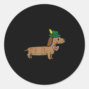Dachshund Cute Sausage Dog German Kids Men Women Classic Round Sticker
