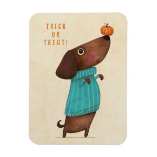 Dachshund Dachshund AutumnHalloween Fall Magnet