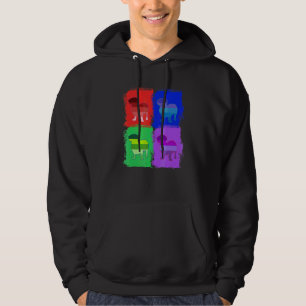 Dachshund Dachshund Pop Art Hoodie