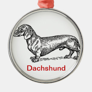 Dachshund Dachsie Christmas Ornament