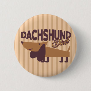 Dachshund Dad, 2¼ Inch Round Button