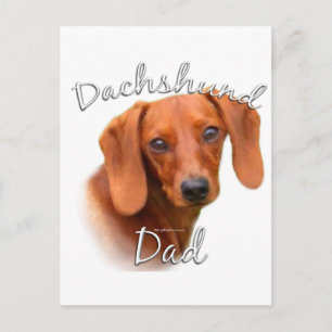 Dachshund Dad 2 Postcard