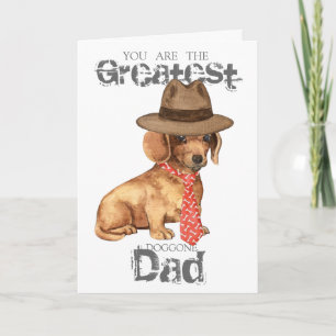 Dachshund Dad Card